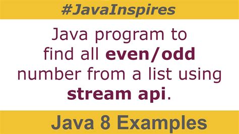 print odd numbers in java|Learn Java 8 streams with an example .